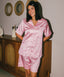 Bows Satin Pyjama Short Set