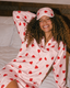 Heart pop Satin Shirt Dress
