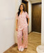 Red Hearts Satin PJ Pants Half-Sleeve