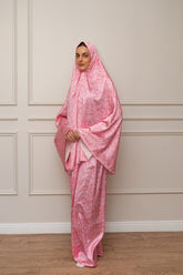 Pink Bows Satin Isdal Set