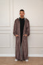 Printed Brown Open Monk