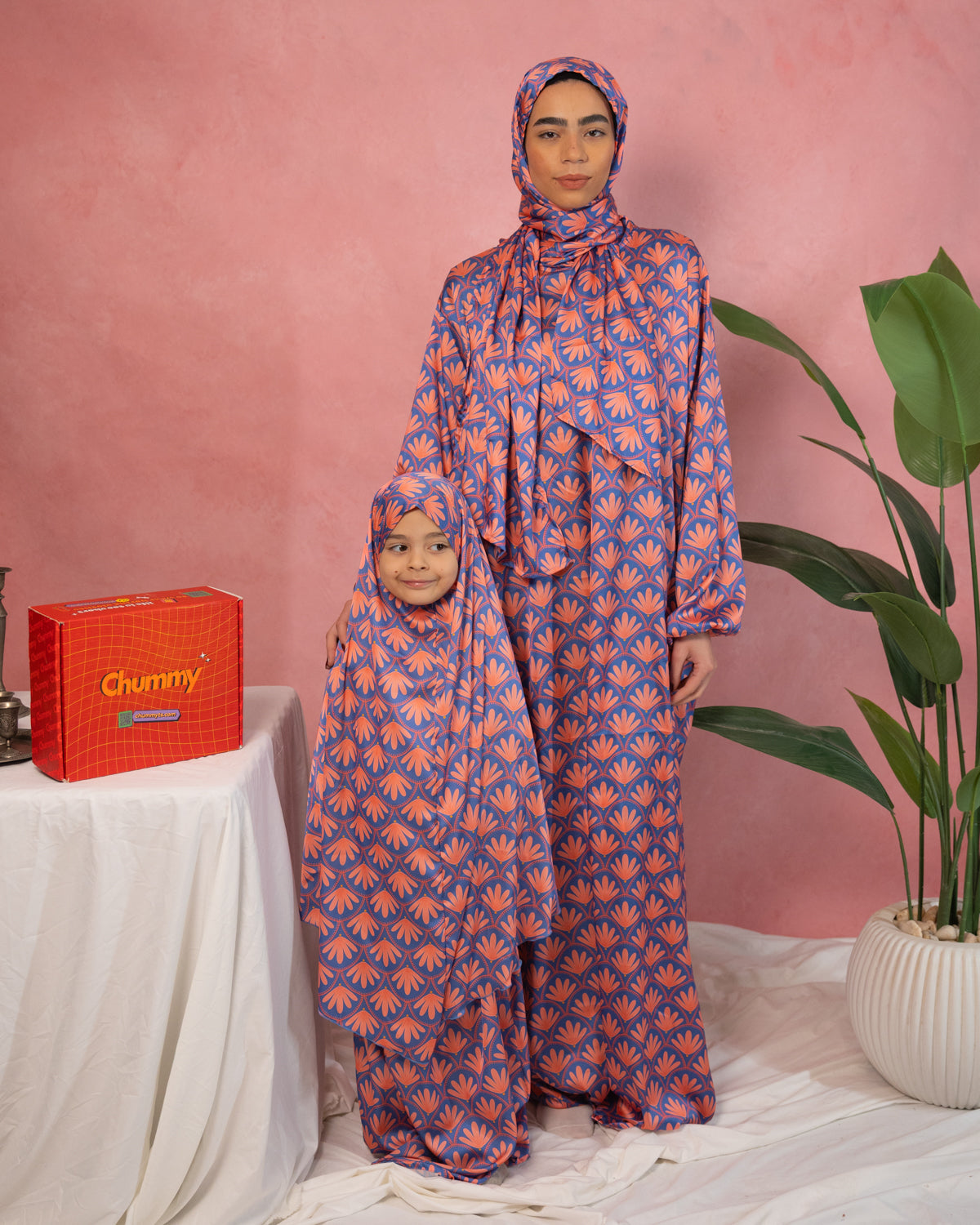 Kids Purple Arabesque Satin Isdal Set