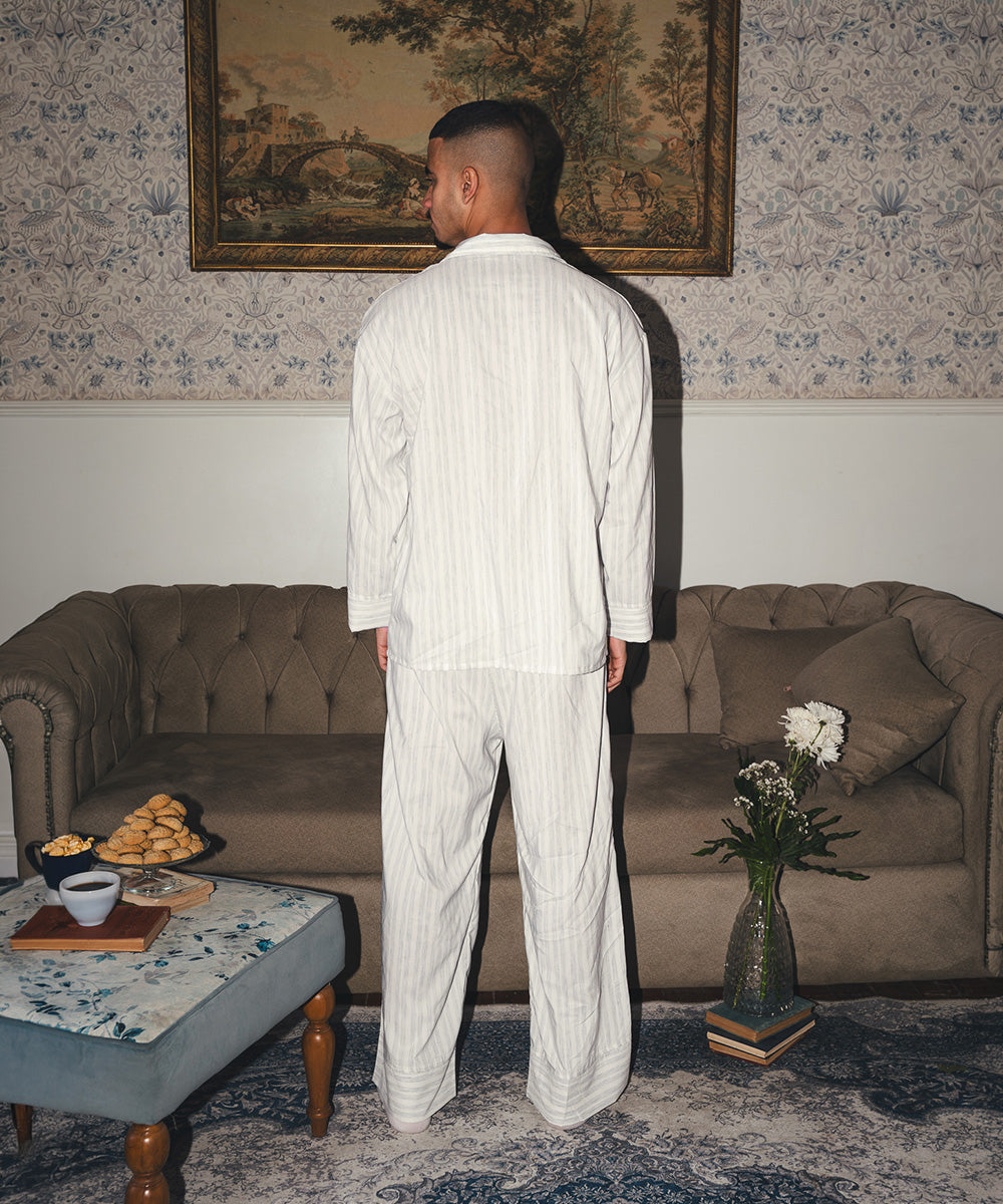 Men Couples PJ Beige