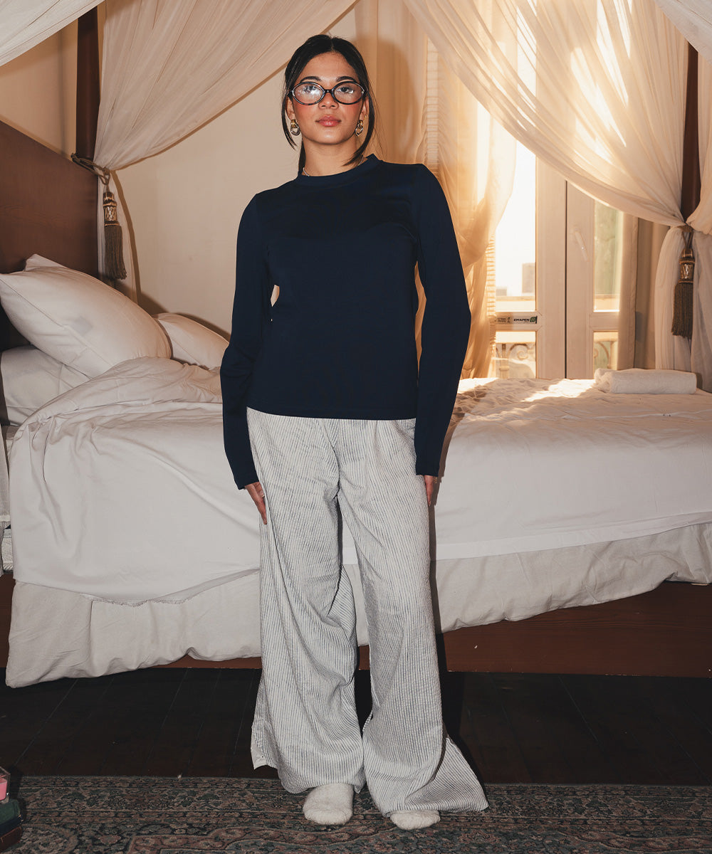 Serenity Lace PJ Navy