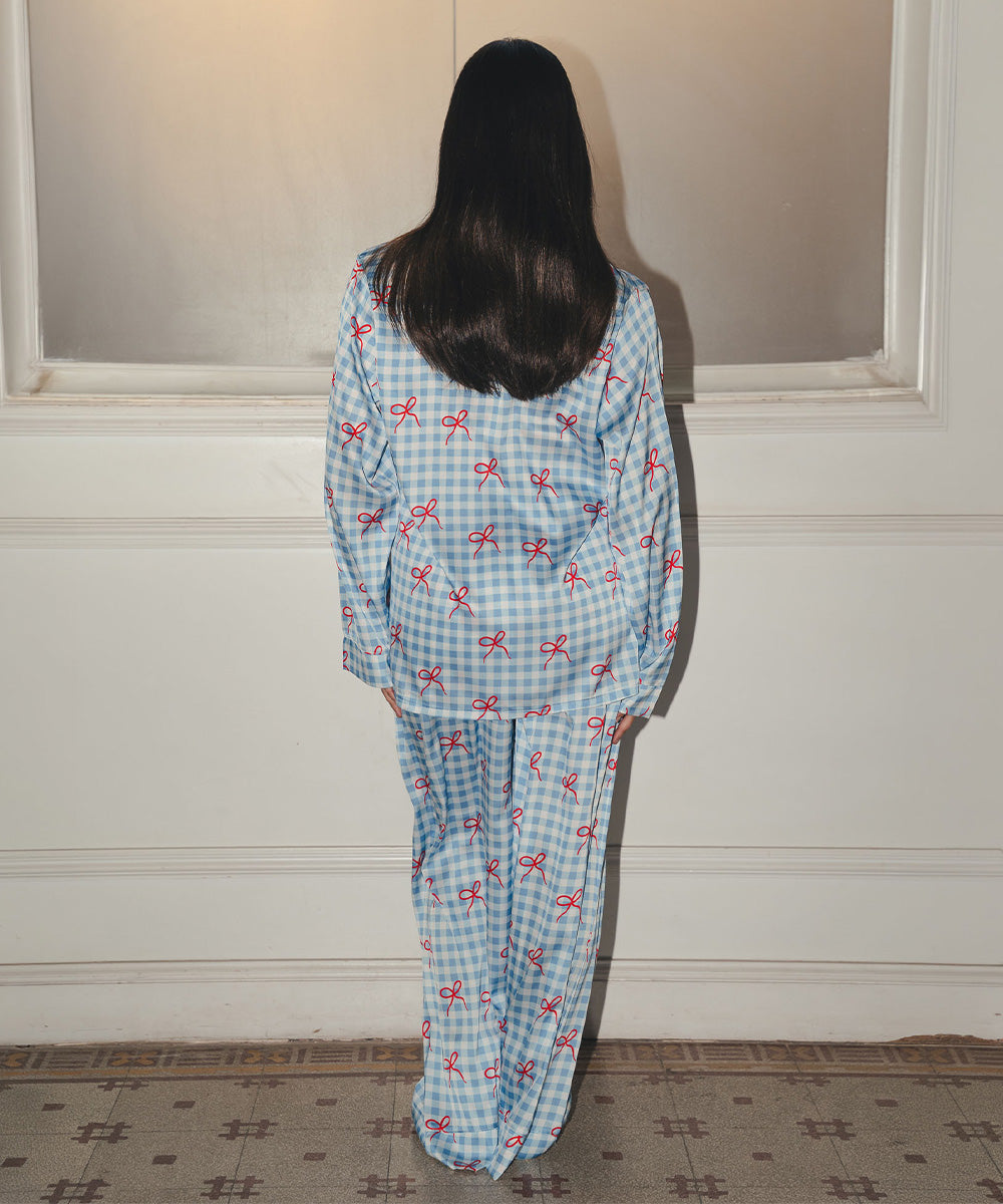Rid Ribbons Satin PJ Pants