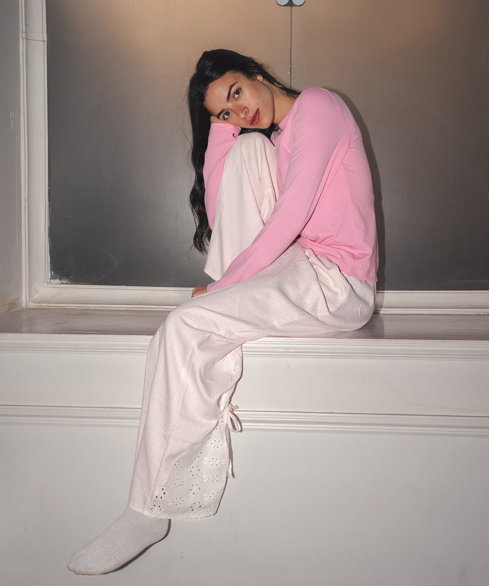 Serenity Lace PJ Rose