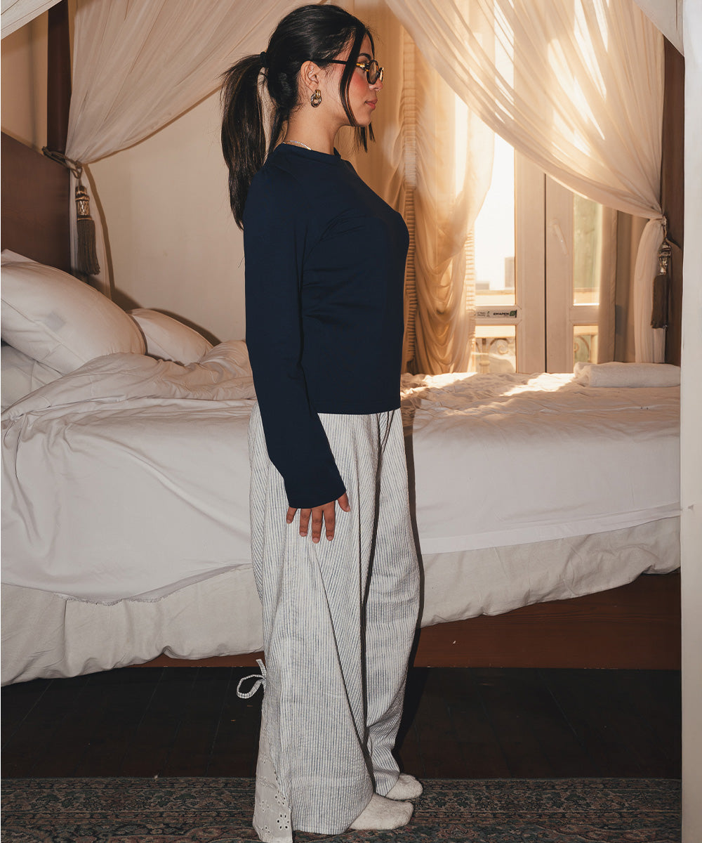 Serenity Lace PJ Navy