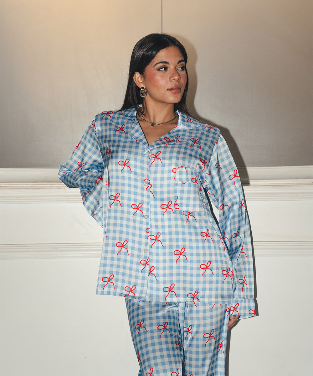Rid Ribbons Satin PJ Pants