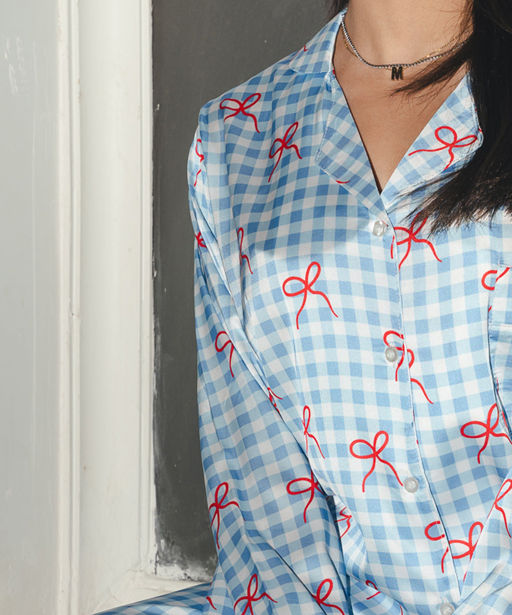 Rid Ribbons Satin PJ Pants