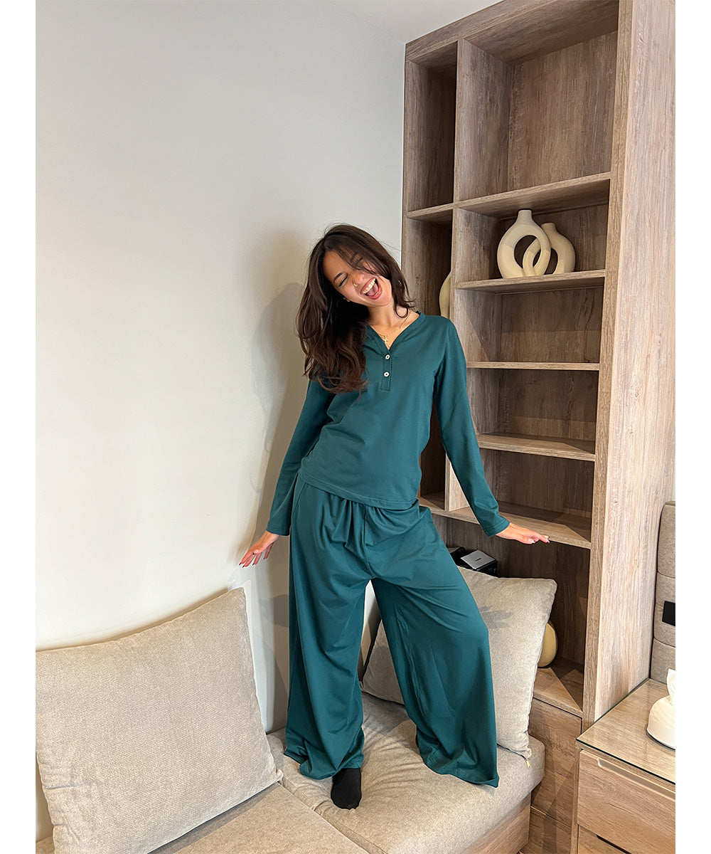 Pillow Talk Pj Royal Green