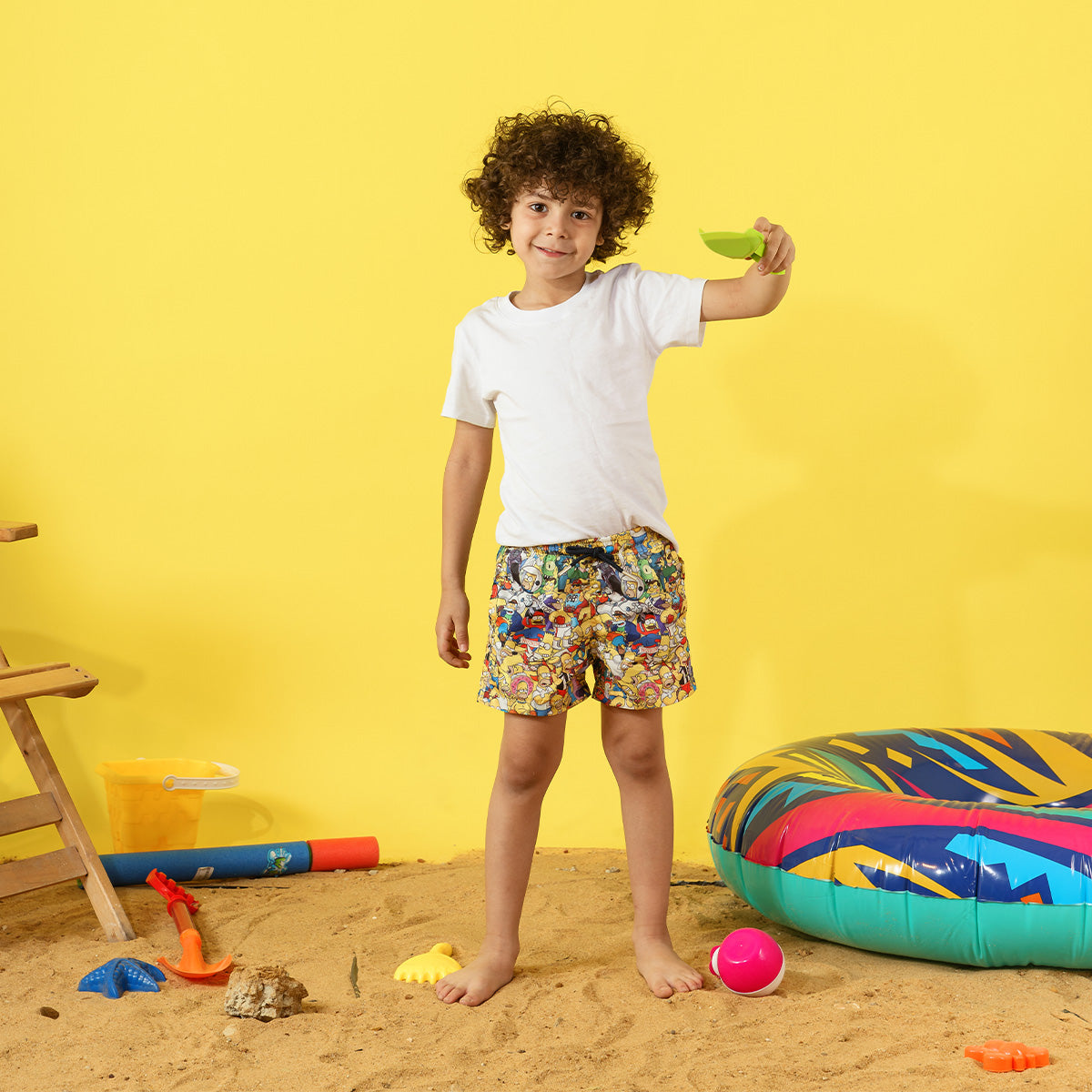 Kids Simpsons Swim Short Main image