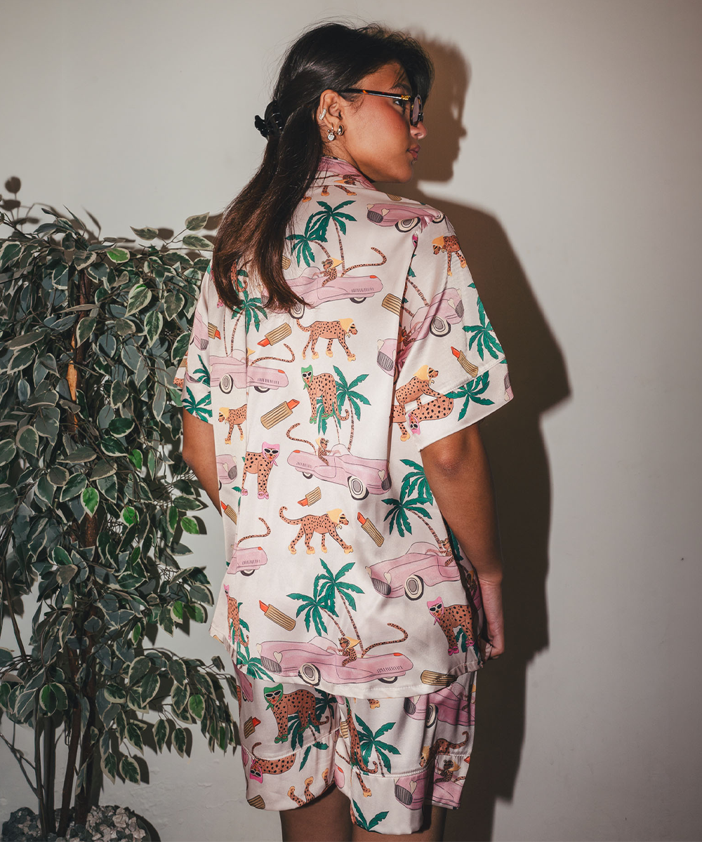 Jungle Queen Satin PJ Short Secondary image
