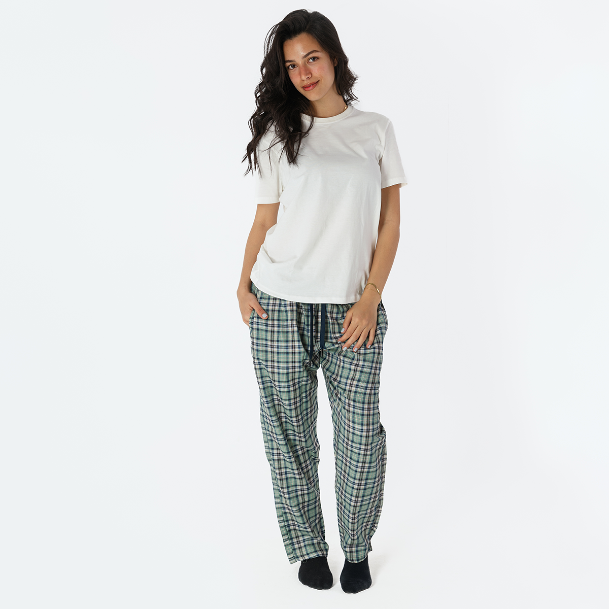 Pistage Plaid Pyjama Pants set Main image