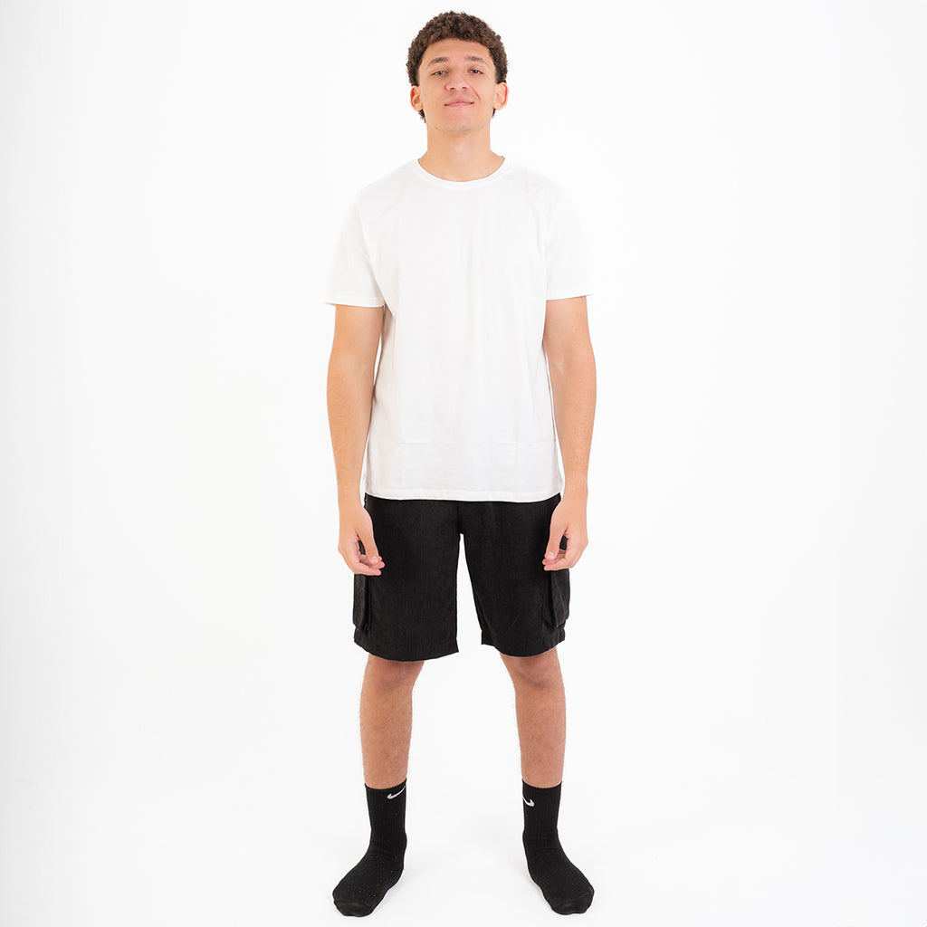 Black Corduroy Short