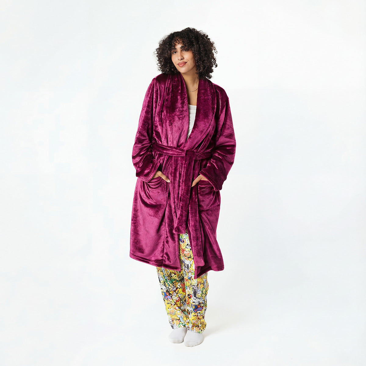 Fuchsia Chummies Blanket Robe Main image