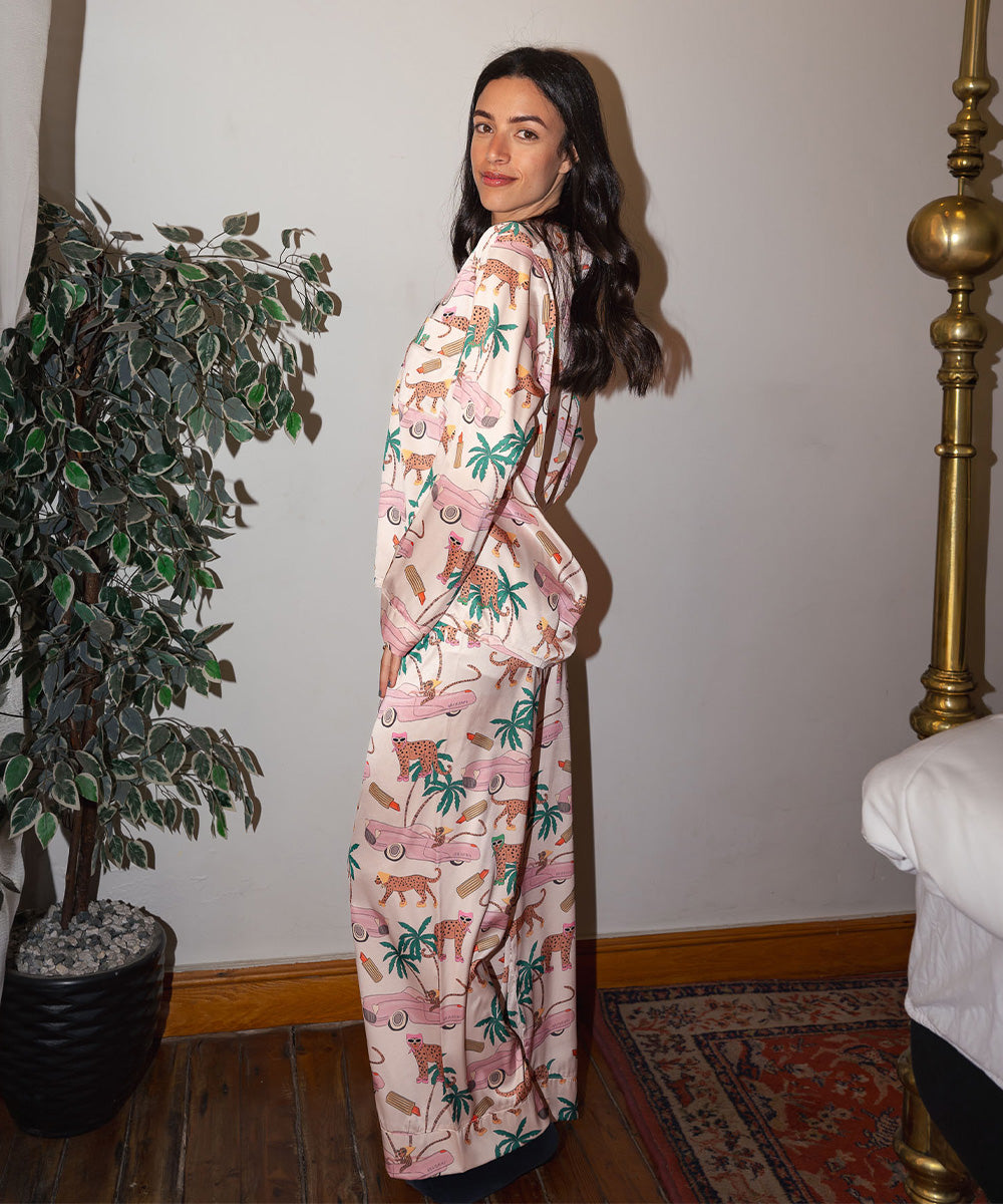 Jungle Queen Satin PJ Pants