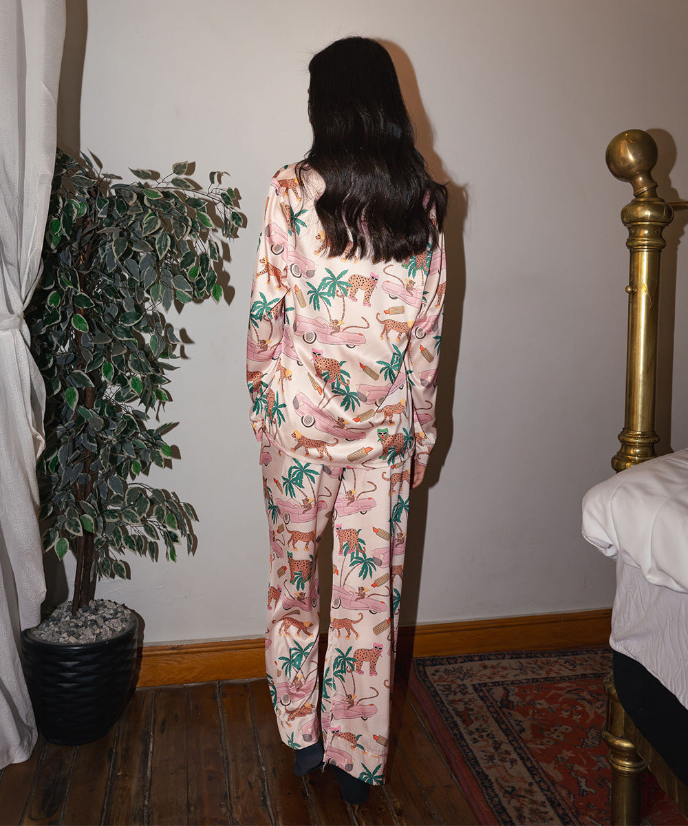 Jungle Queen Satin PJ Pants