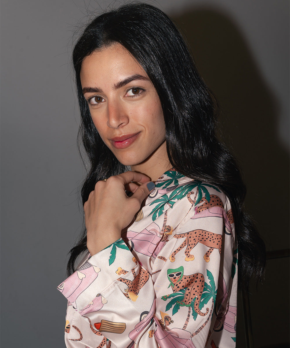 Jungle Queen Satin PJ Pants