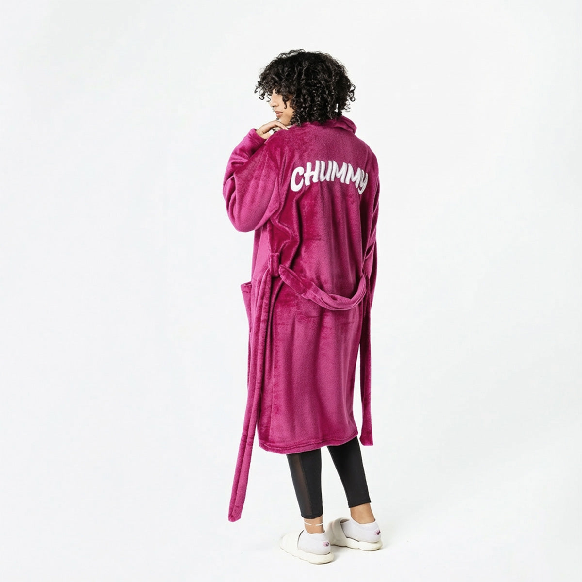 Fuchsia Chummies Blanket Robe