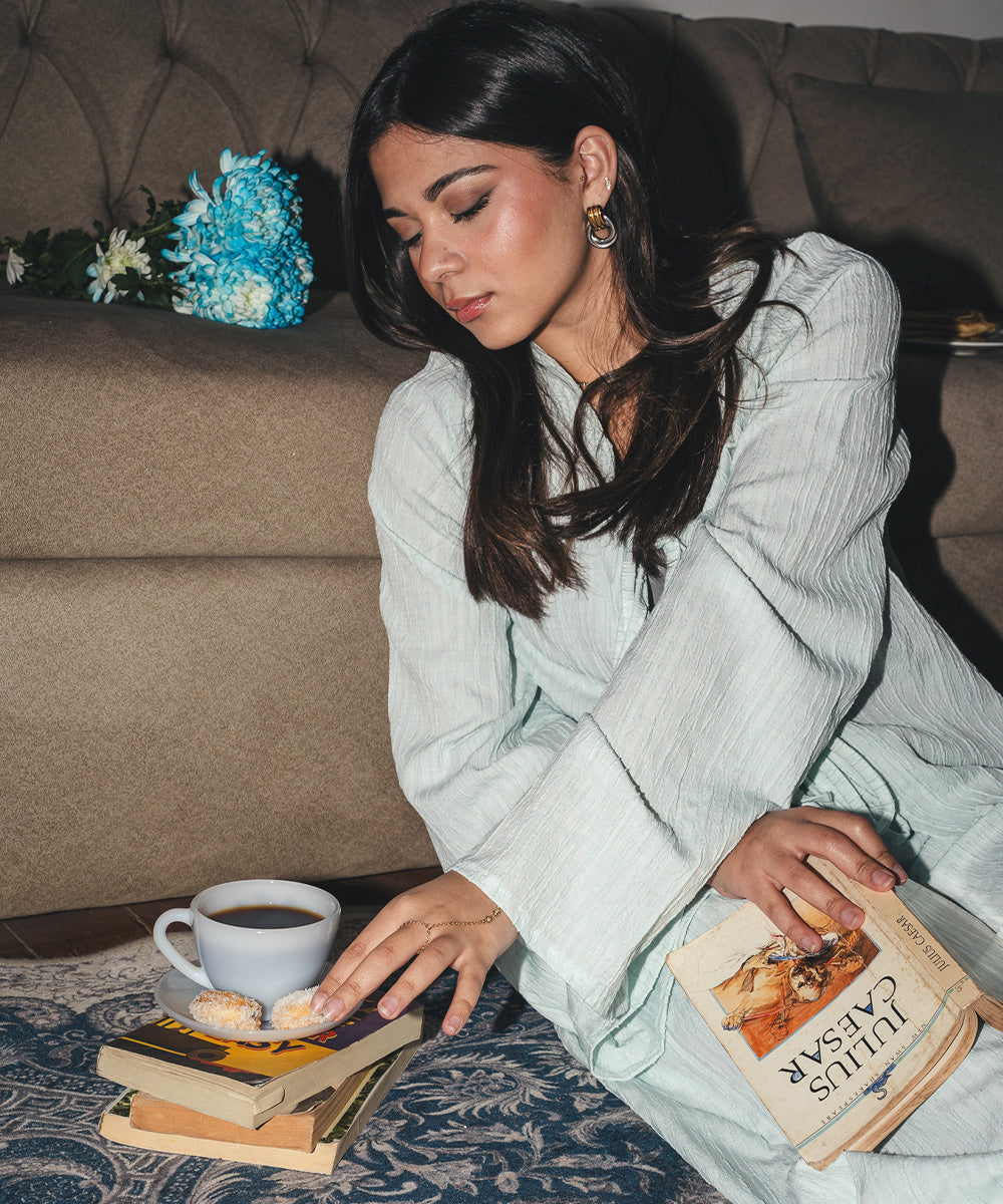 Bow Bliss Set Baby Blue