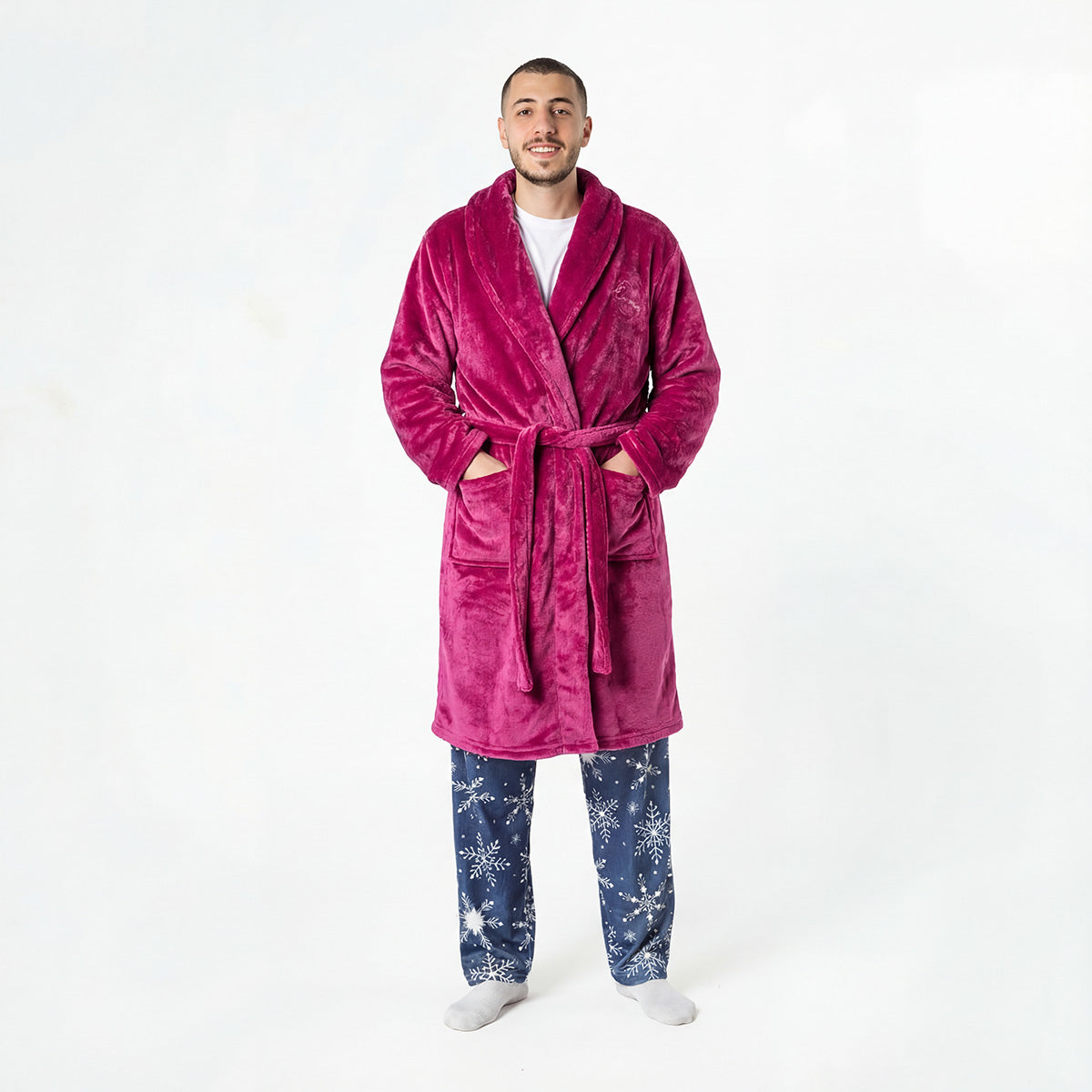 Fuchsia Chummies Blanket Robe