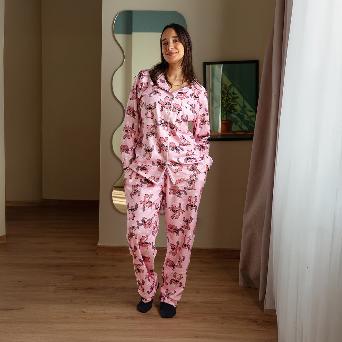 Pink Stitch Pyjama Set