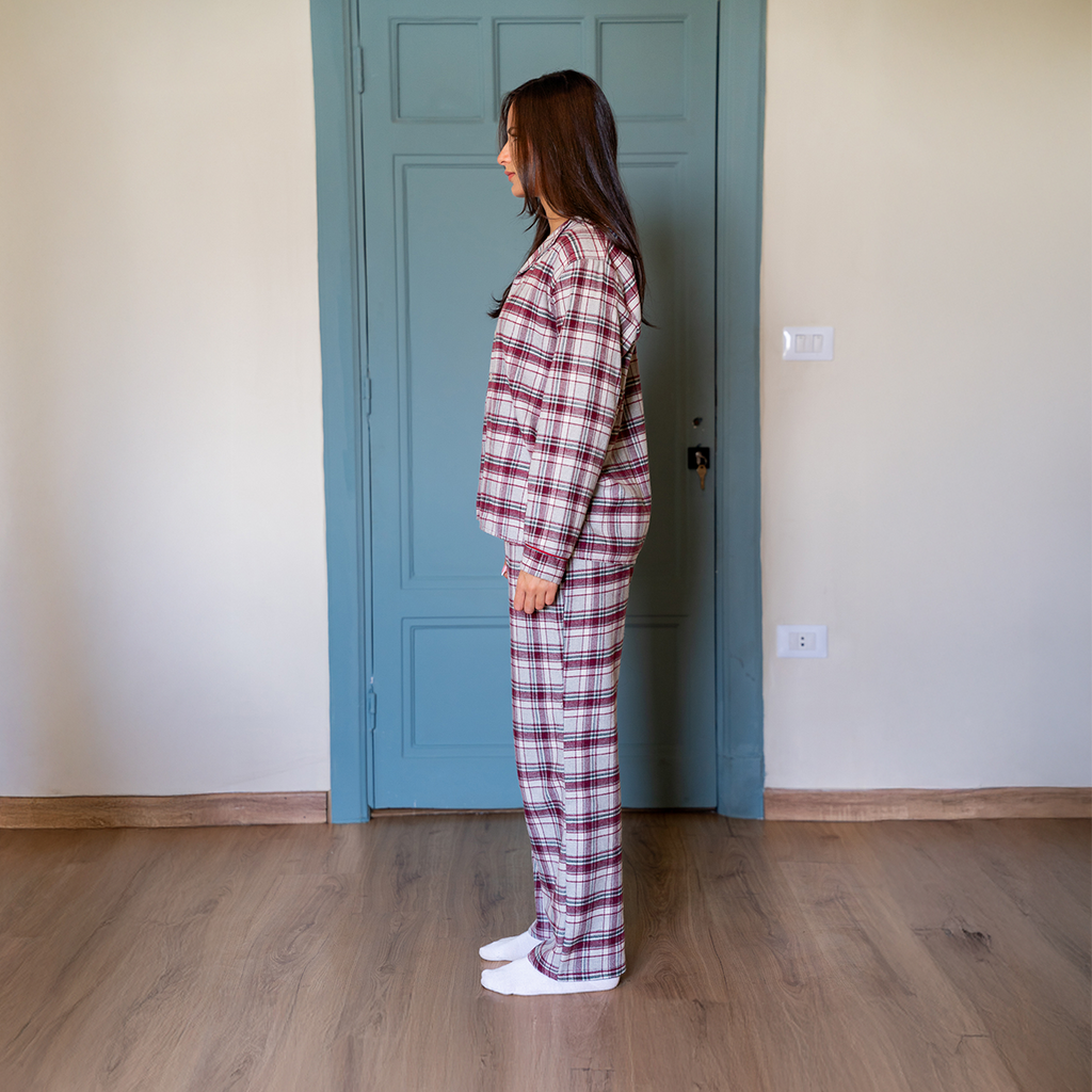 Frost Plaid Fleece Set