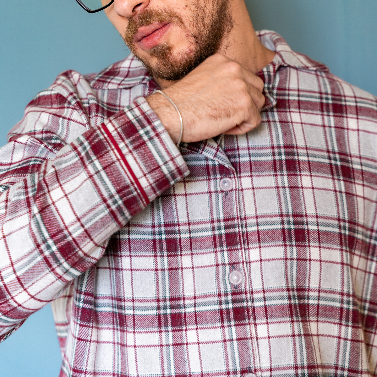 Frost Plaid Fleece Set