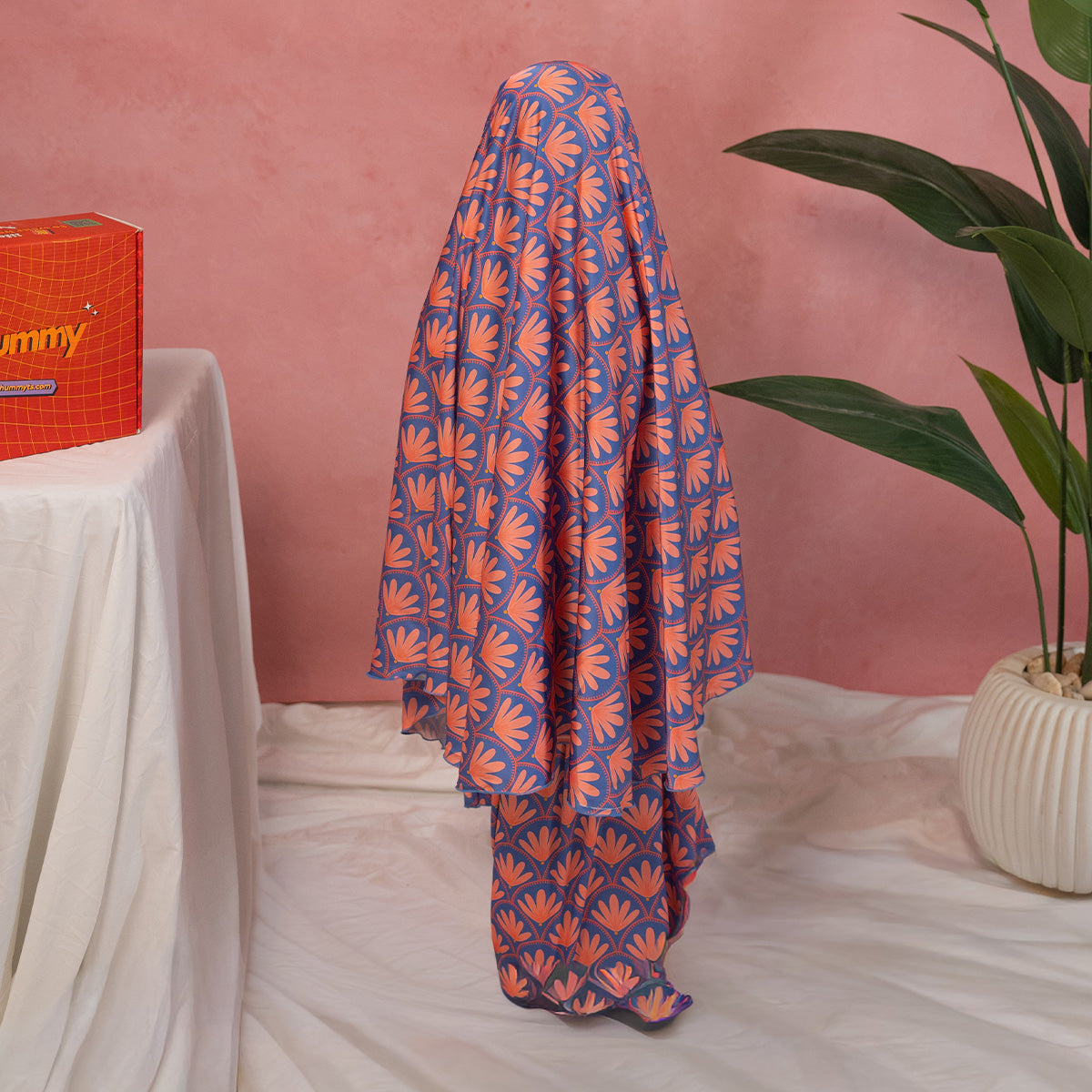 Kids Purple Arabesque Satin Isdal Set Secondary image