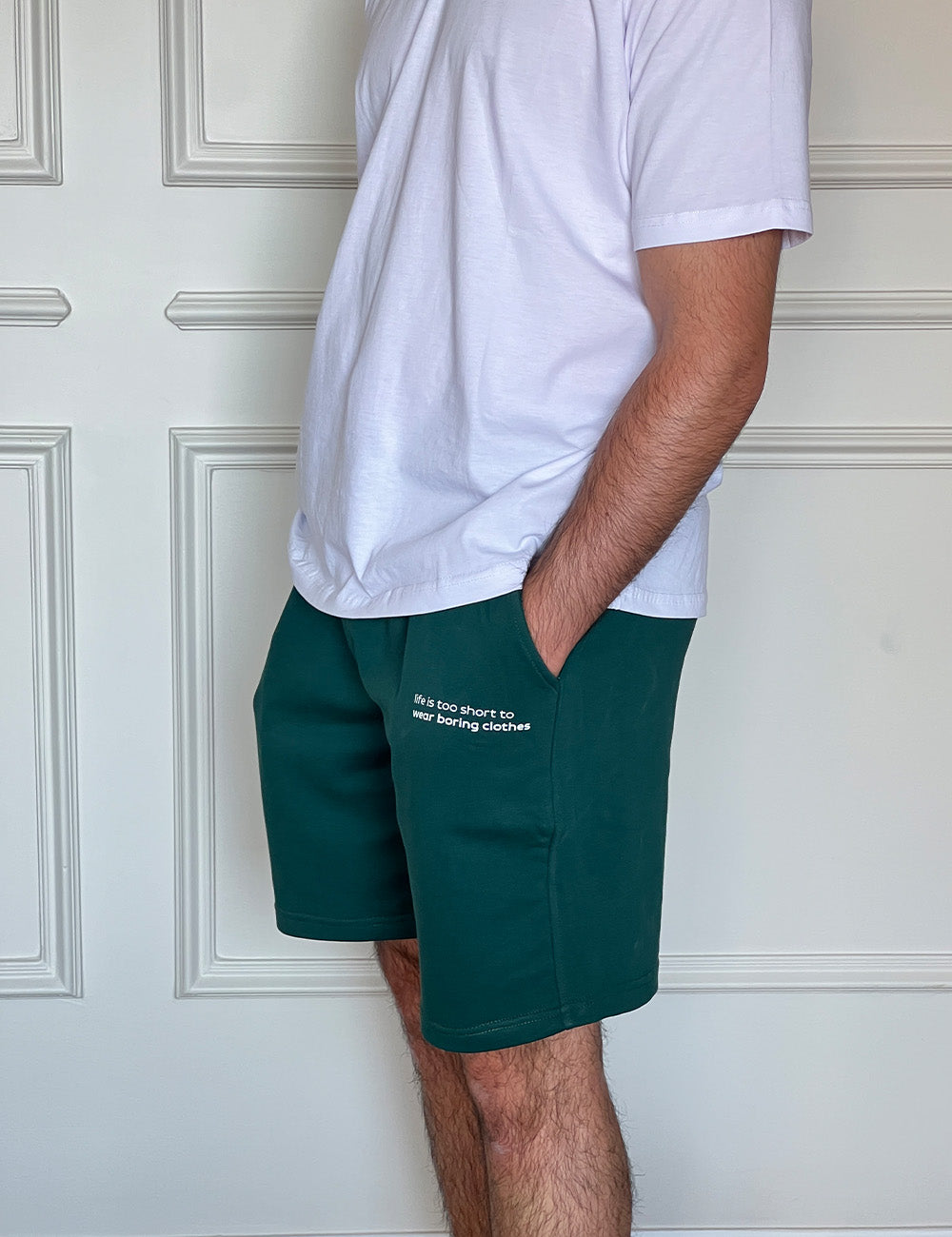Printed Melton Set Green