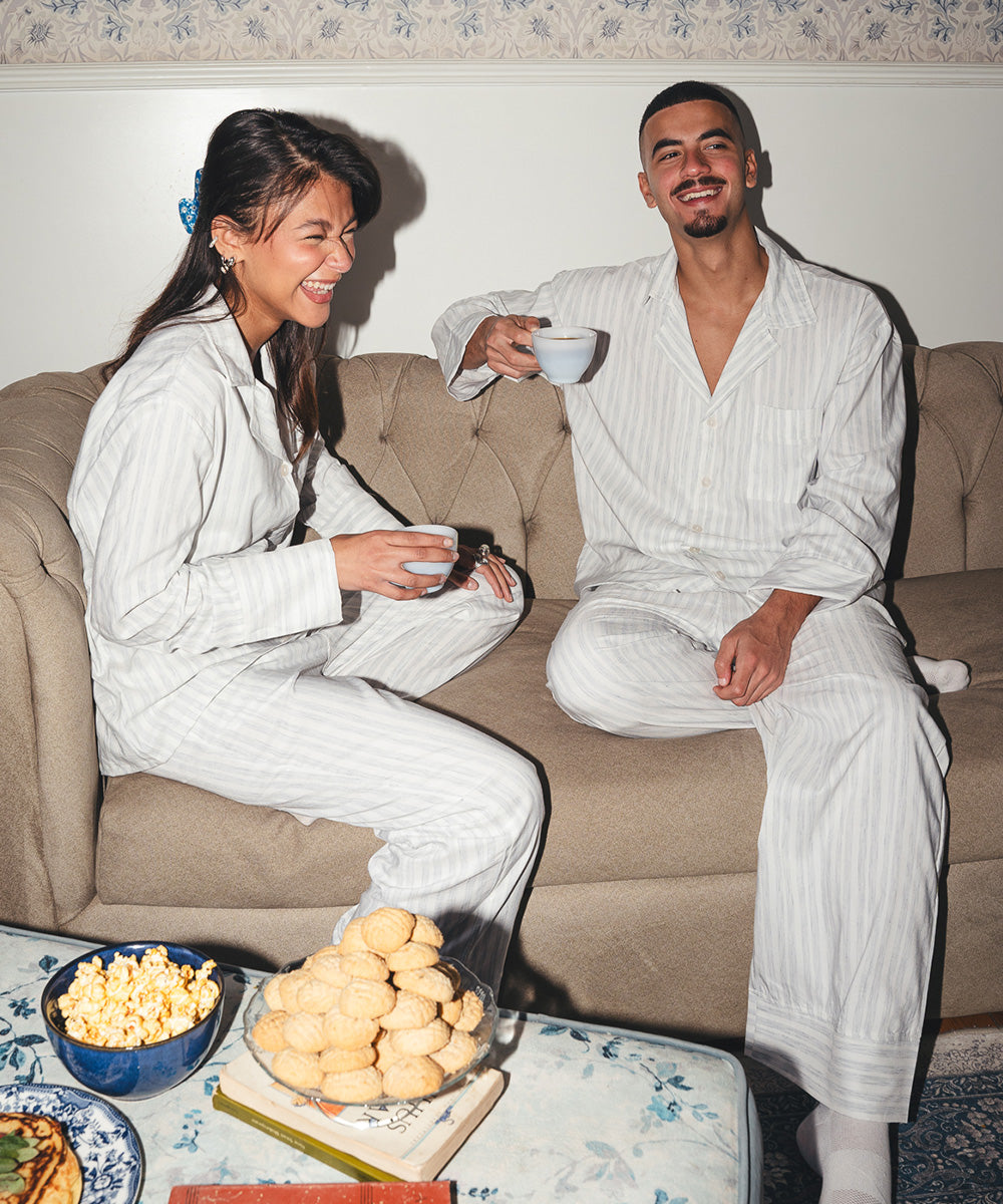 Women Couples PJ Blue