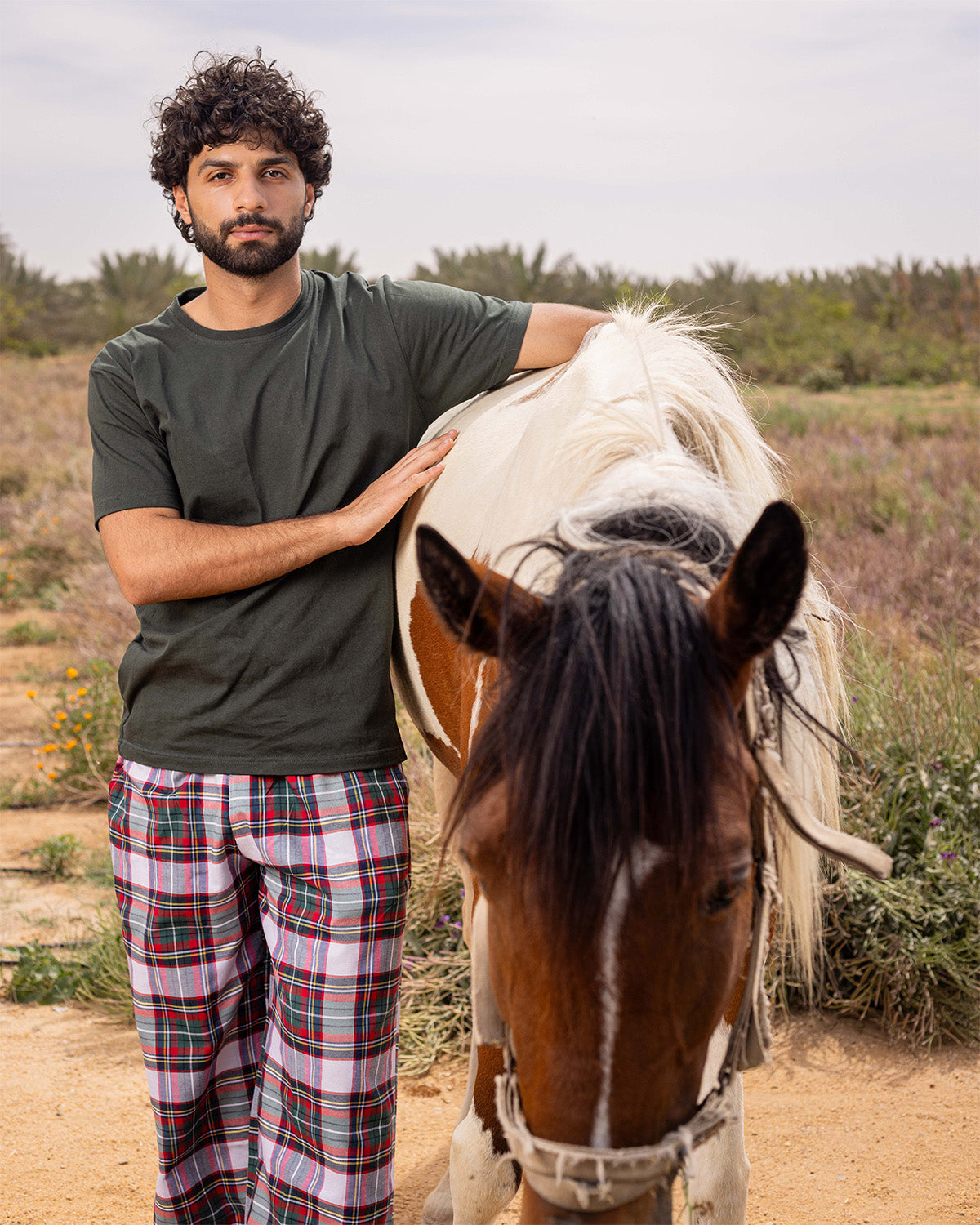 Red Plaid Pyjama Pants set