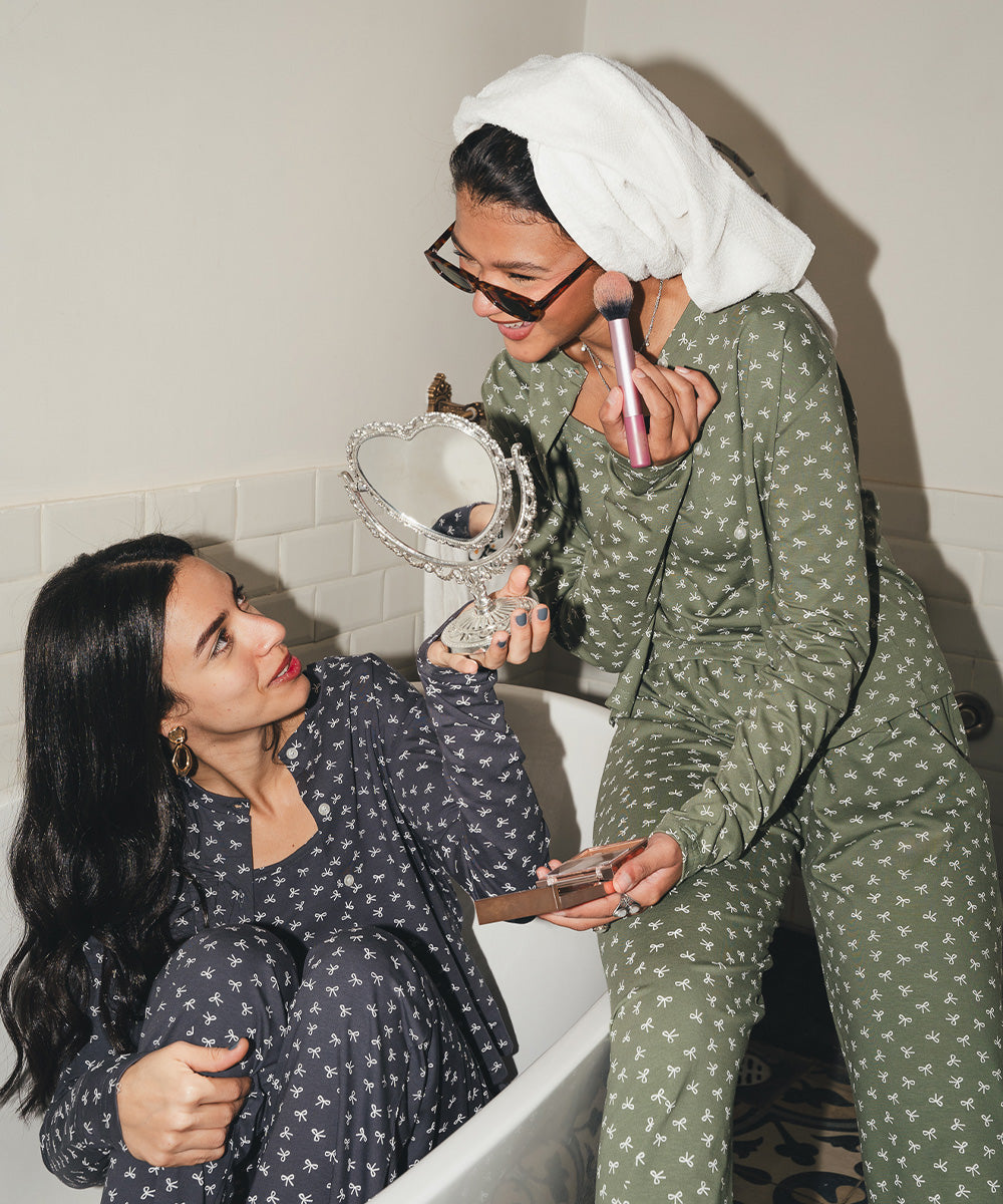 Ribbons PJ 3 Pieces Set Navy