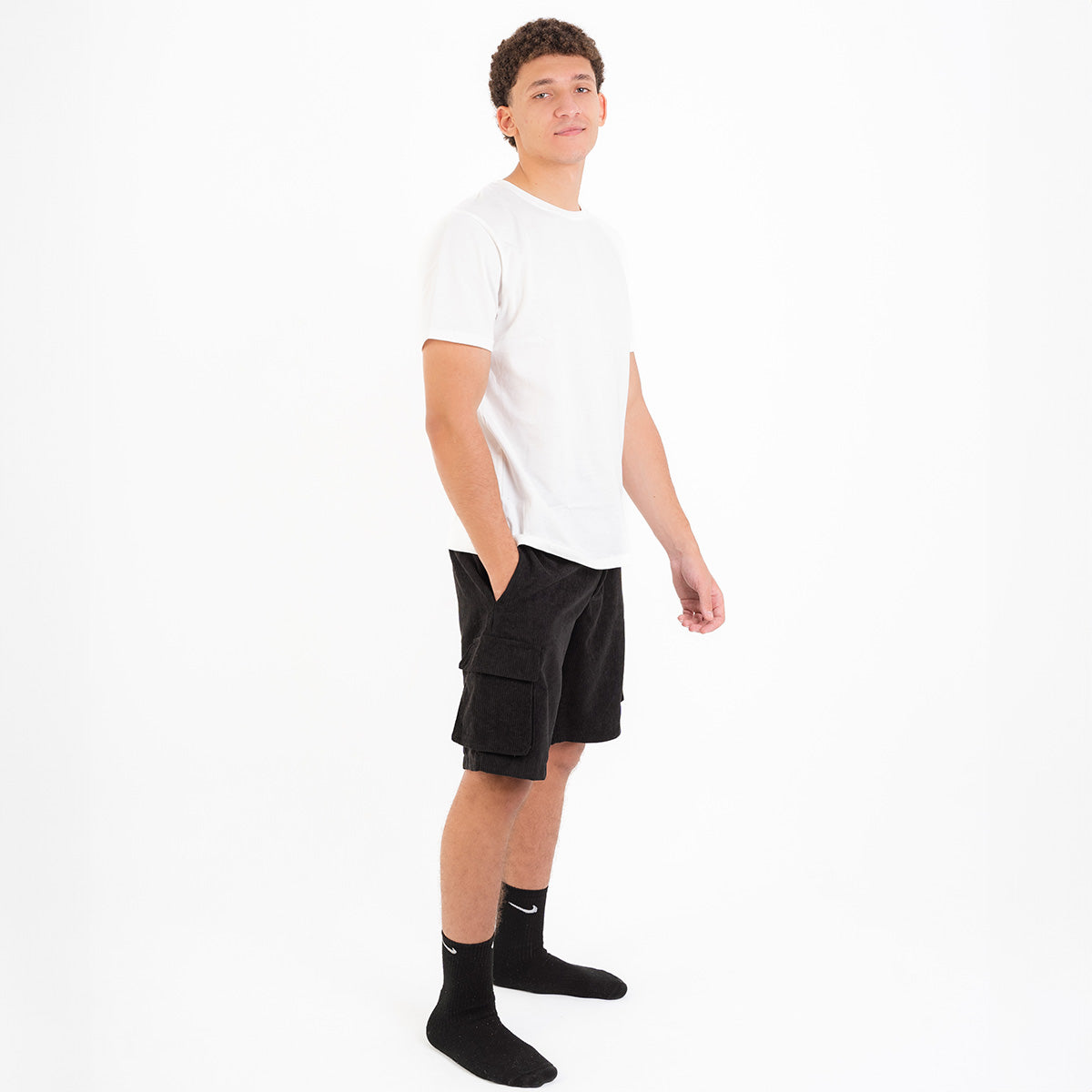 Black Corduroy Short Secondary image