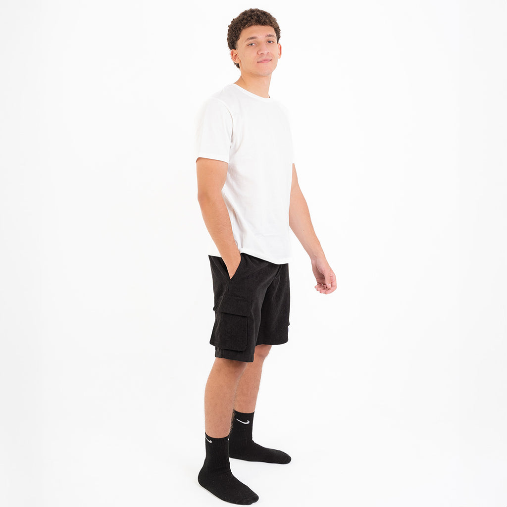 Black Corduroy Short