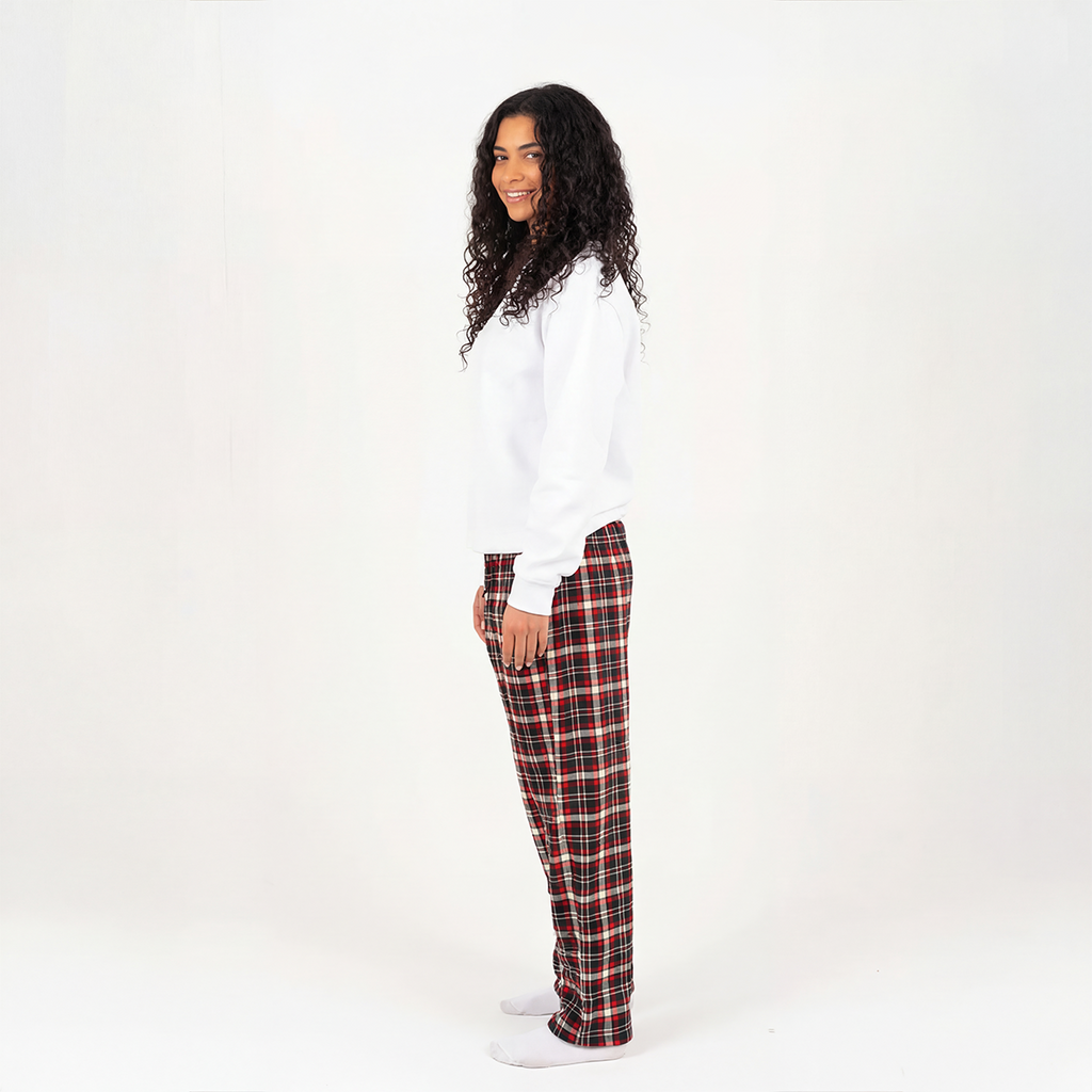 Black Red Plaid Winter Pyjama set