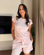 Serenity Stripe Short set Pink