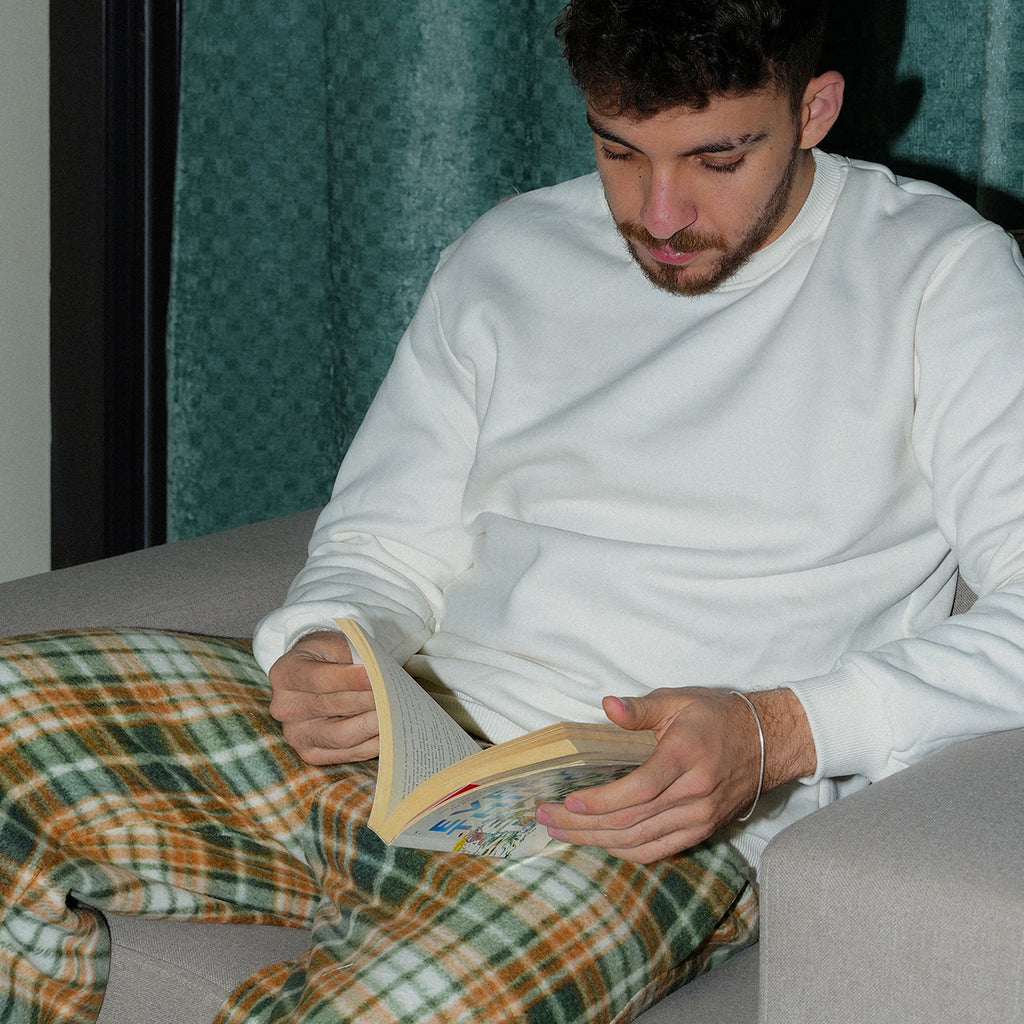 Olive Plaid PJ Set