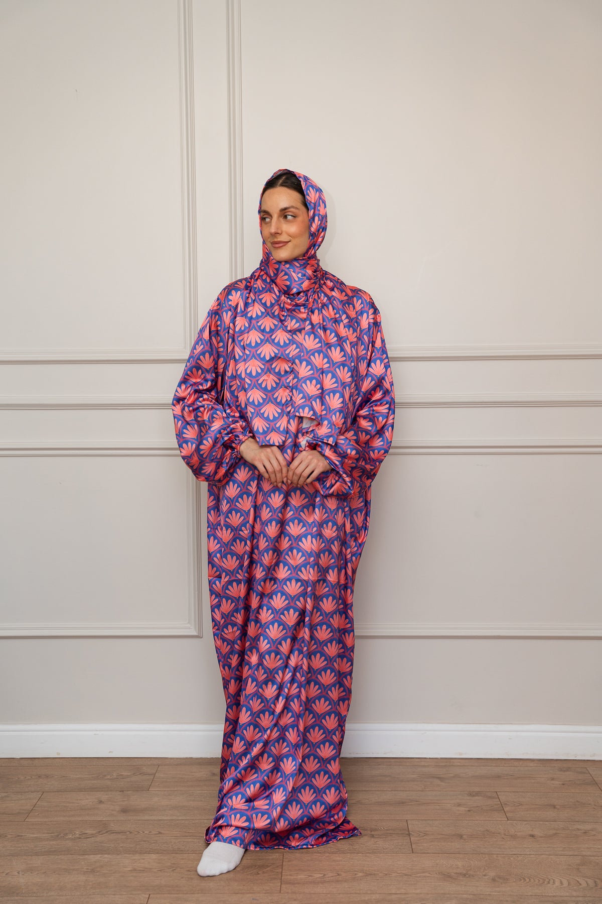 Purple Arabesque Satin Isdal