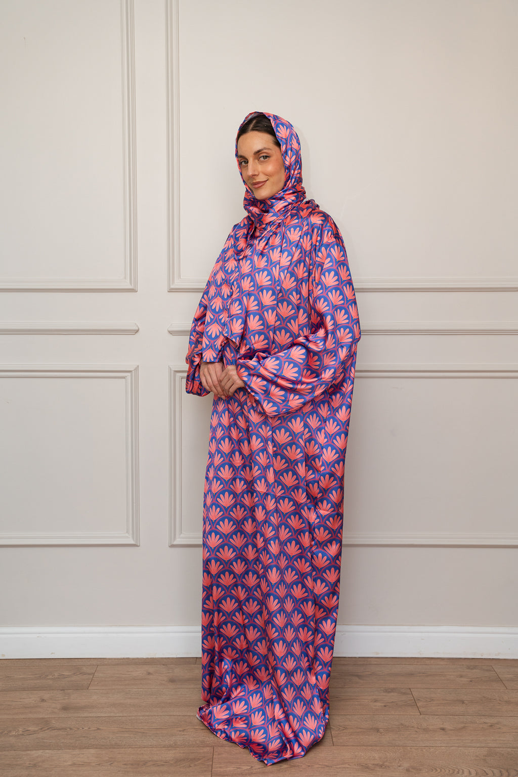 Purple Arabesque Satin Isdal