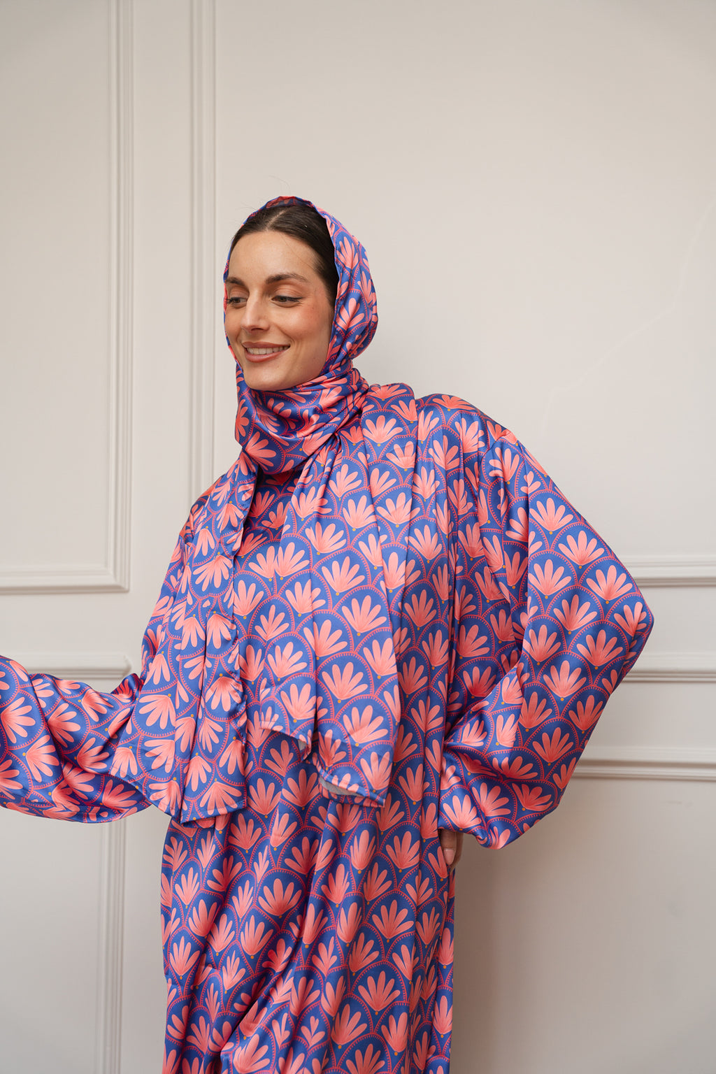 Purple Arabesque Satin Isdal