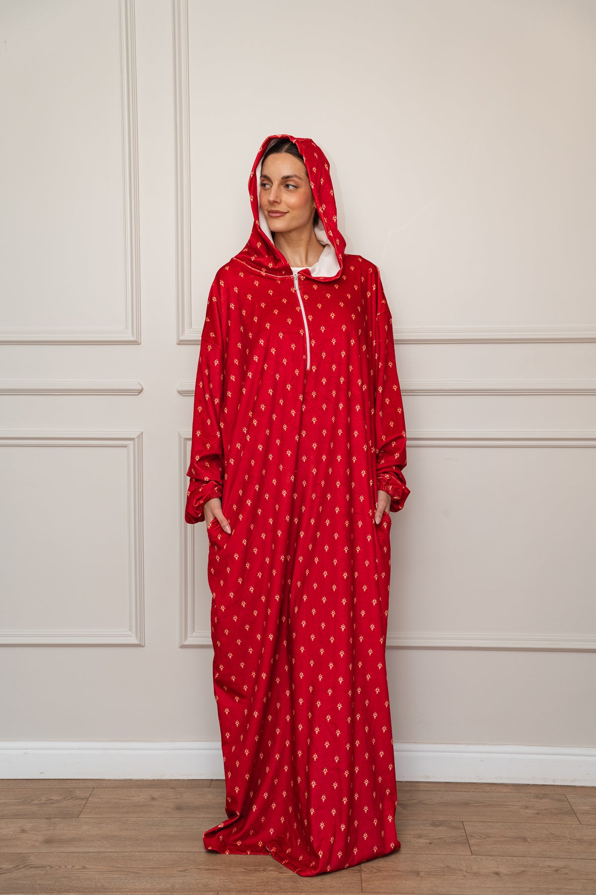 Red Printed Monk