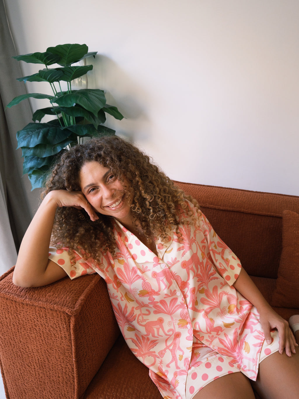 Monkeys Forest Oversized PJ Shorts