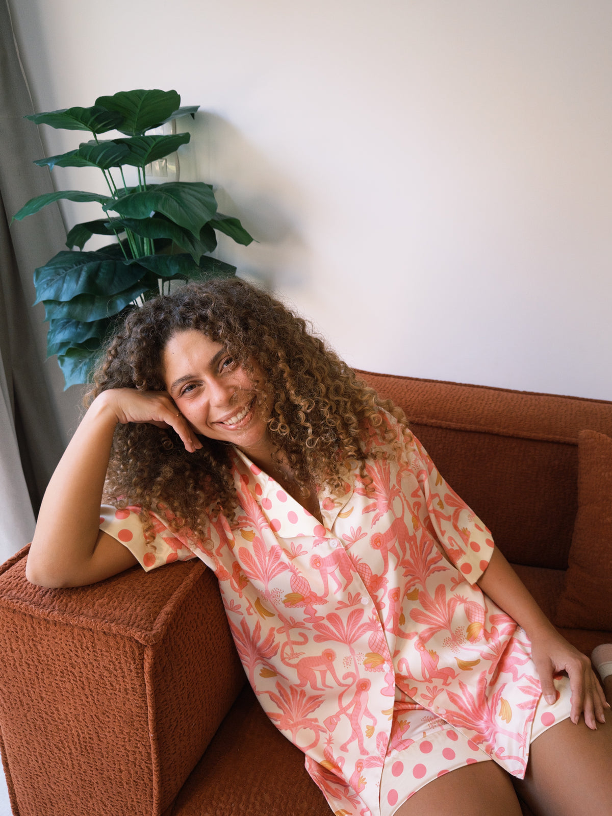 Monkeys Forest Oversized PJ Shorts