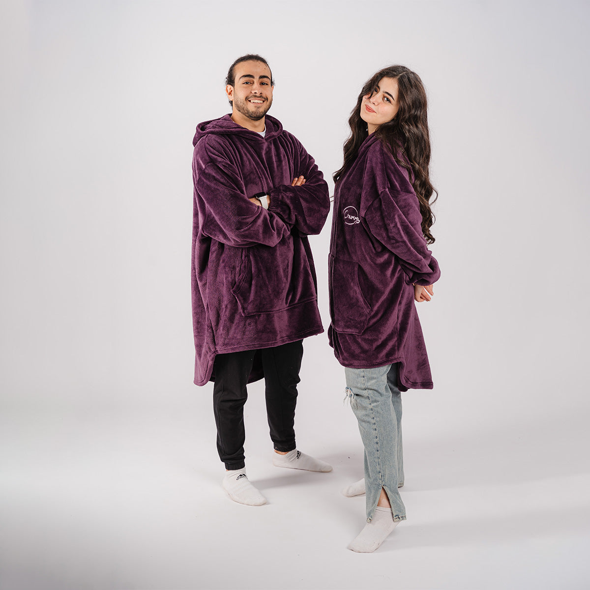 Burgundy Blanket Hoodie